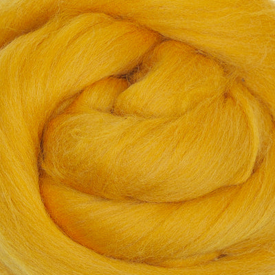 MERINO WOOL ROVING - MUSTARD