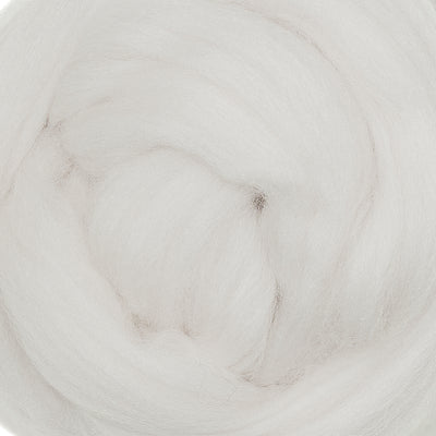 MERINO WOOL ROVING - PEARL