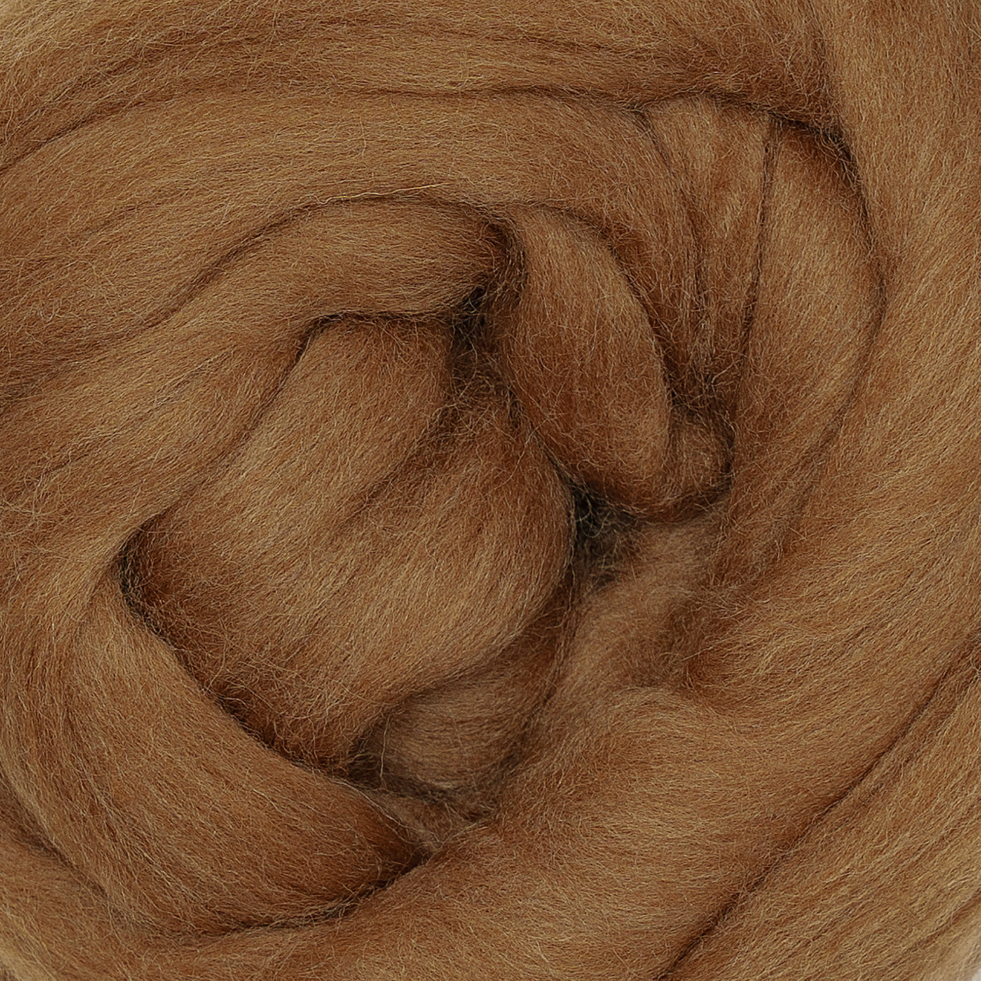 MERINO WOOL ROVING - RUST