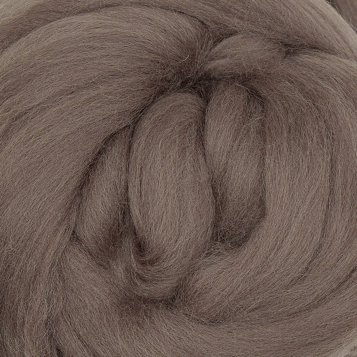 MERINO WOOL ROVING - STONE GRAY