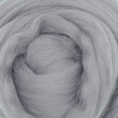 MERINO WOOL ROVING - STORM GRAY