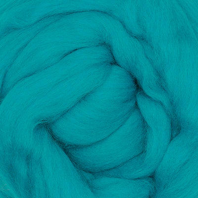 MERINO WOOL ROVING - TURQUOISE