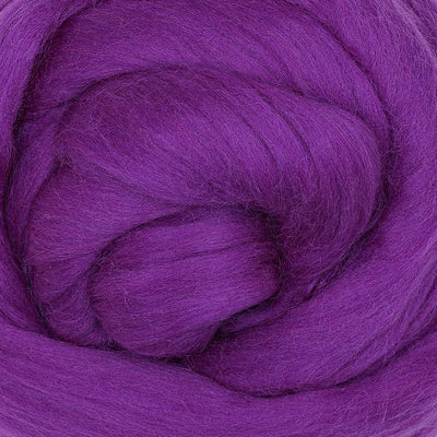 MERINO WOOL ROVING - ULTRA VIOLET