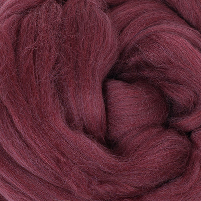 MERINO WOOL ROVING - WINE