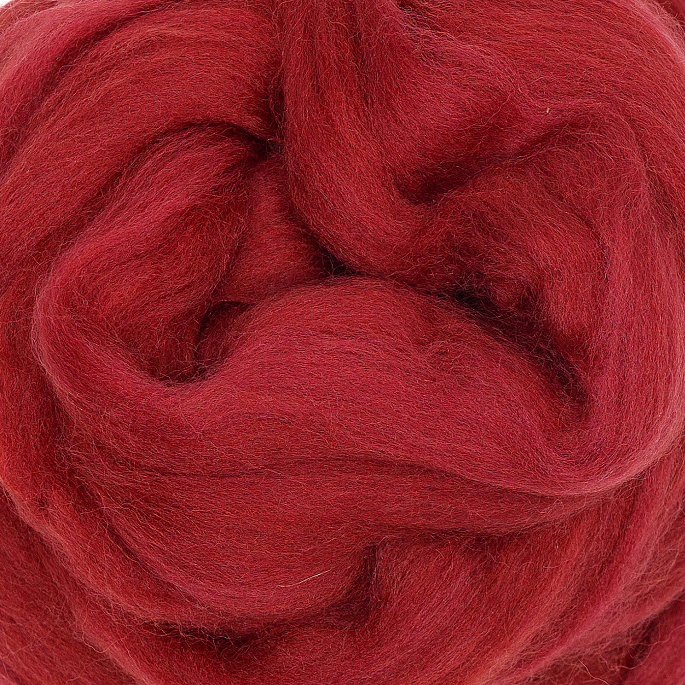 MERINO WOOL ROVING - CRANBERRY
