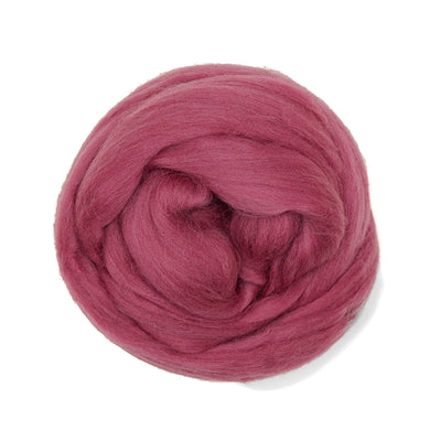 MERINO WOOL ROVING - DESERT ROSE