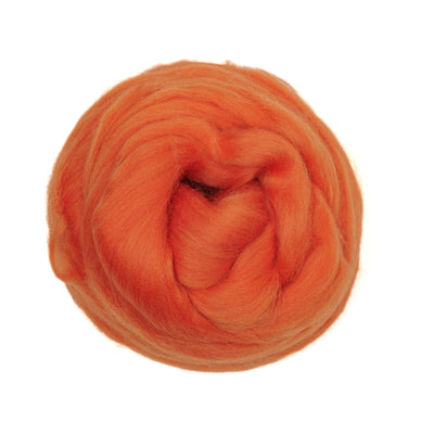 MERINO WOOL ROVING - GRAPEFRUIT