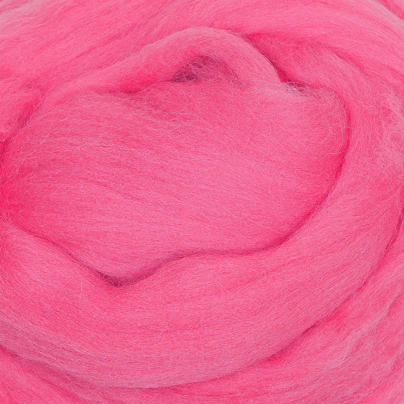 MERINO WOOL ROVING - HOT PINK