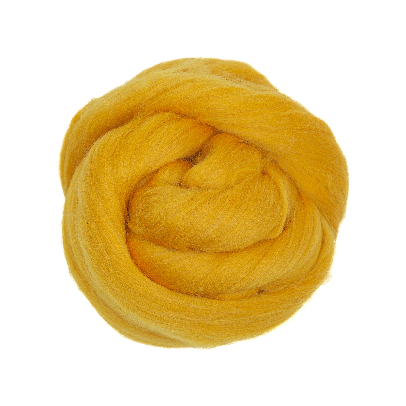 MERINO WOOL ROVING - MUSTARD