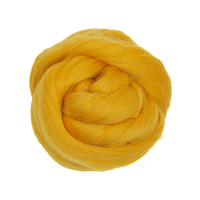 MERINO WOOL ROVING - MUSTARD