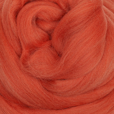 MERINO WOOL ROVING - PAPRIKA