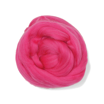 MERINO WOOL ROVING - PEONY