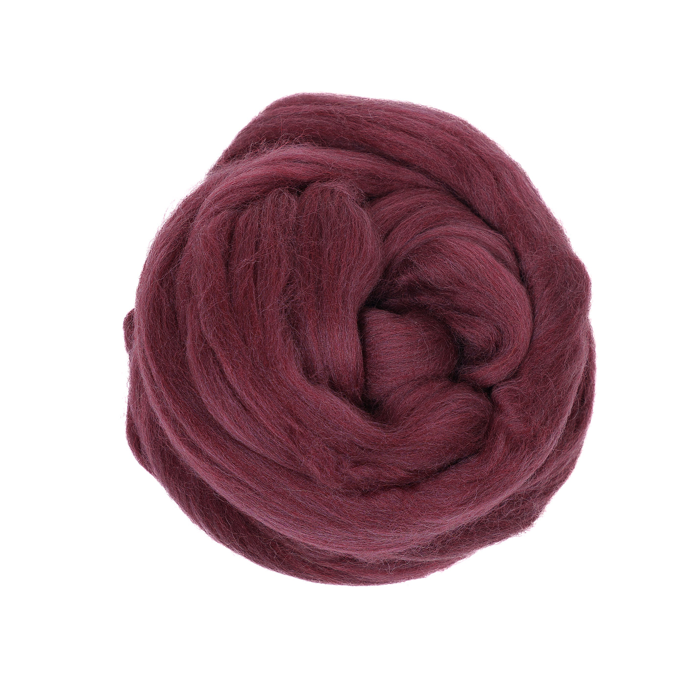 MERINO WOOL ROVING - WINE