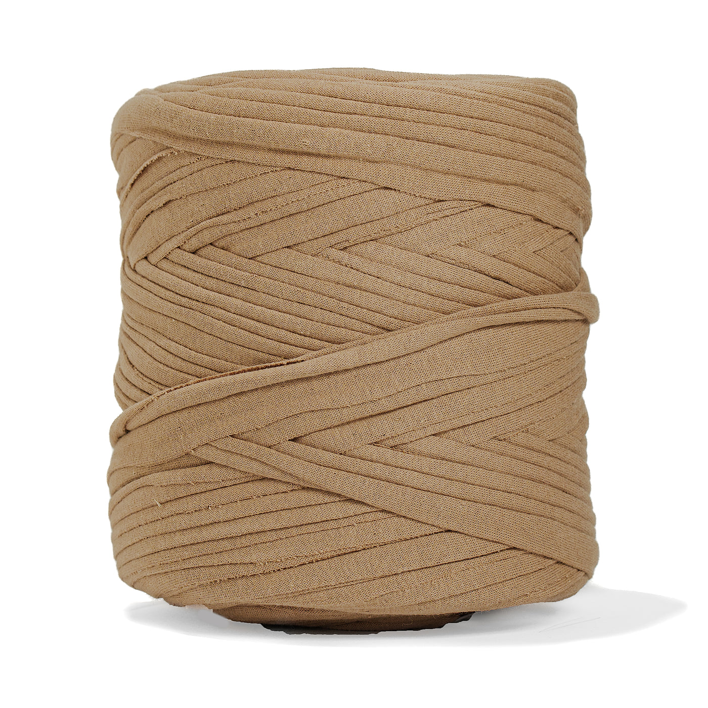 Recycled T-Shirt Fabric Yarn - Mocha Color