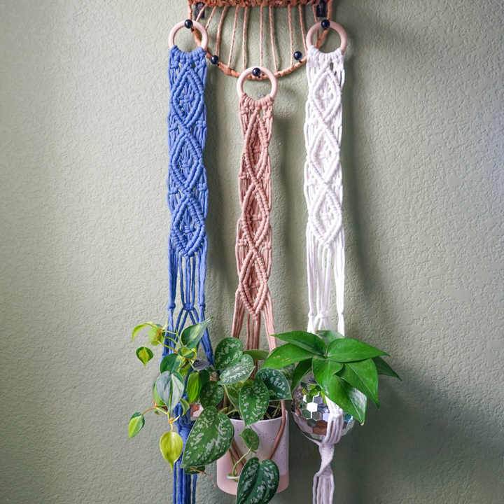 wall macrame plant hanger Macrame Wall Plant Hanger DIY Kit by Ganxxet x AngsCraftsnCreations
