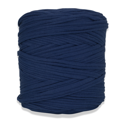 Recycled T-Shirt Fabric Yarn - Midnight Blue Color