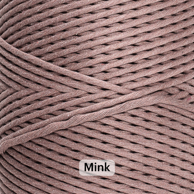 SOFT COTTON CORD ZERO WASTE 4 MM - 1 SINGLE STRAND - SAMPLES