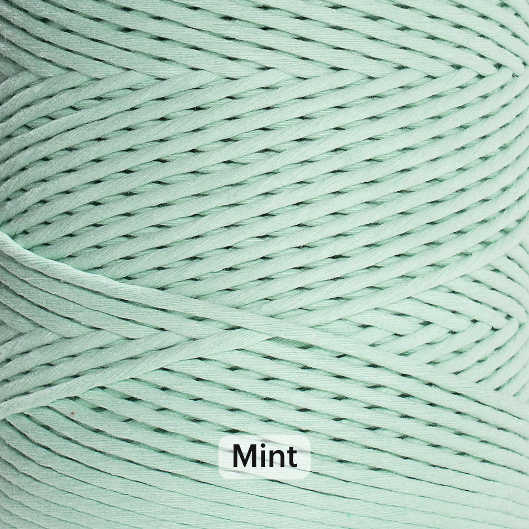 SOFT COTTON CORD ZERO WASTE 4 MM - 1 SINGLE STRAND - SAMPLES