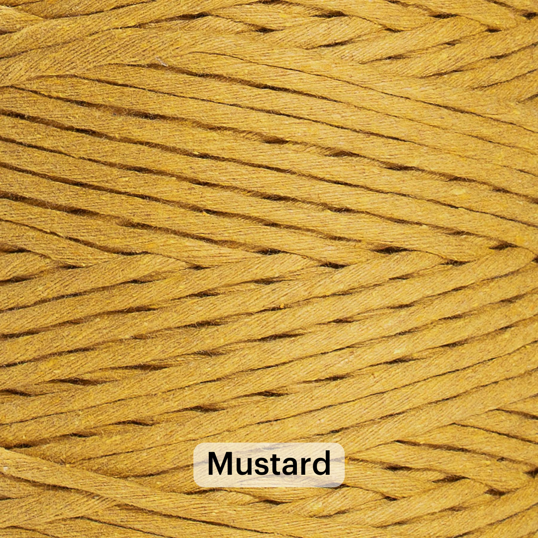 SOFT COTTON CORD ZERO WASTE 4 MM - 1 SINGLE STRAND - SAMPLES