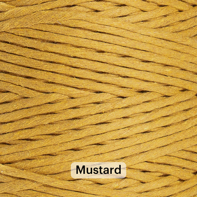 SOFT COTTON CORD ZERO WASTE 4 MM - 1 SINGLE STRAND - SAMPLES