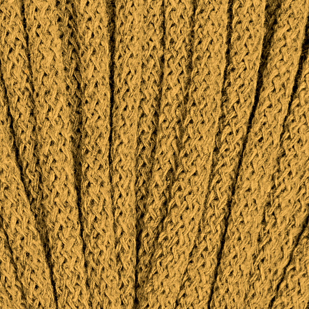 5mm Braided Cord – Mustard Color