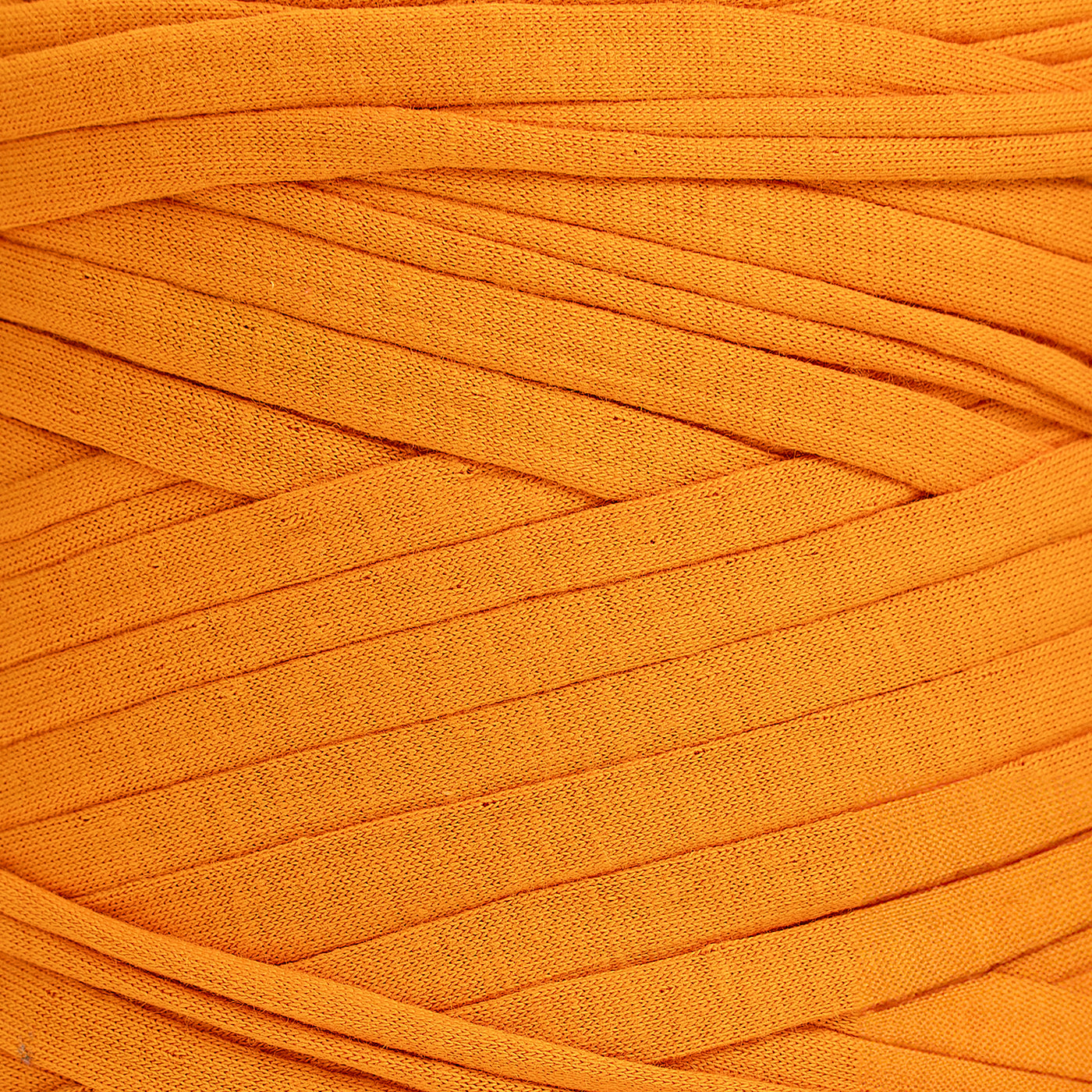 Recycled T-Shirt Fabric Yarn - Neon Orange Color