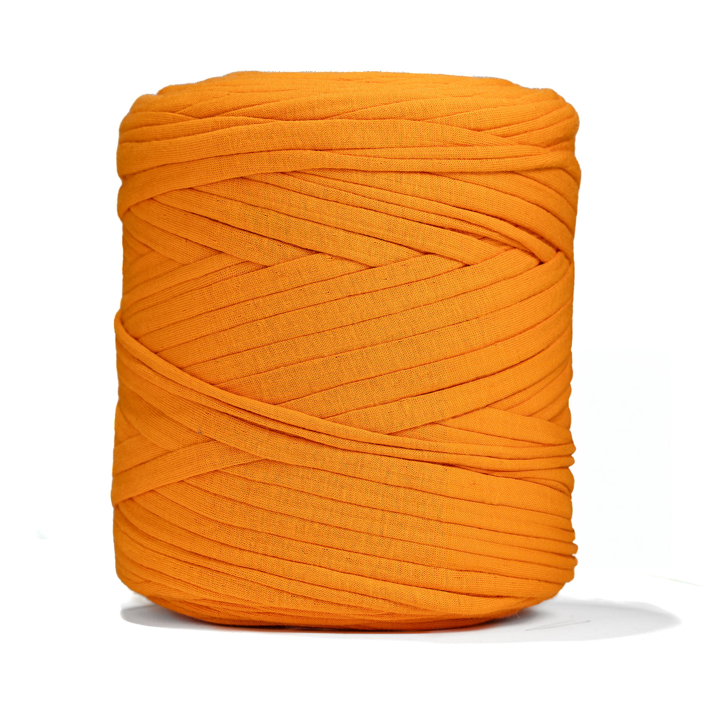 Recycled T-Shirt Fabric Yarn - Neon Orange Color