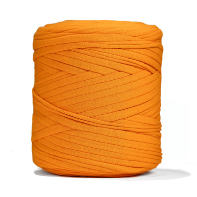 Recycled T-Shirt Fabric Yarn - Neon Orange Color