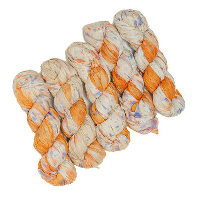 Tie Dye Recycled Sari Silk Ribbon