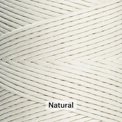 SOFT COTTON CORD ZERO WASTE 4 MM - 1 SINGLE STRAND - SAMPLES