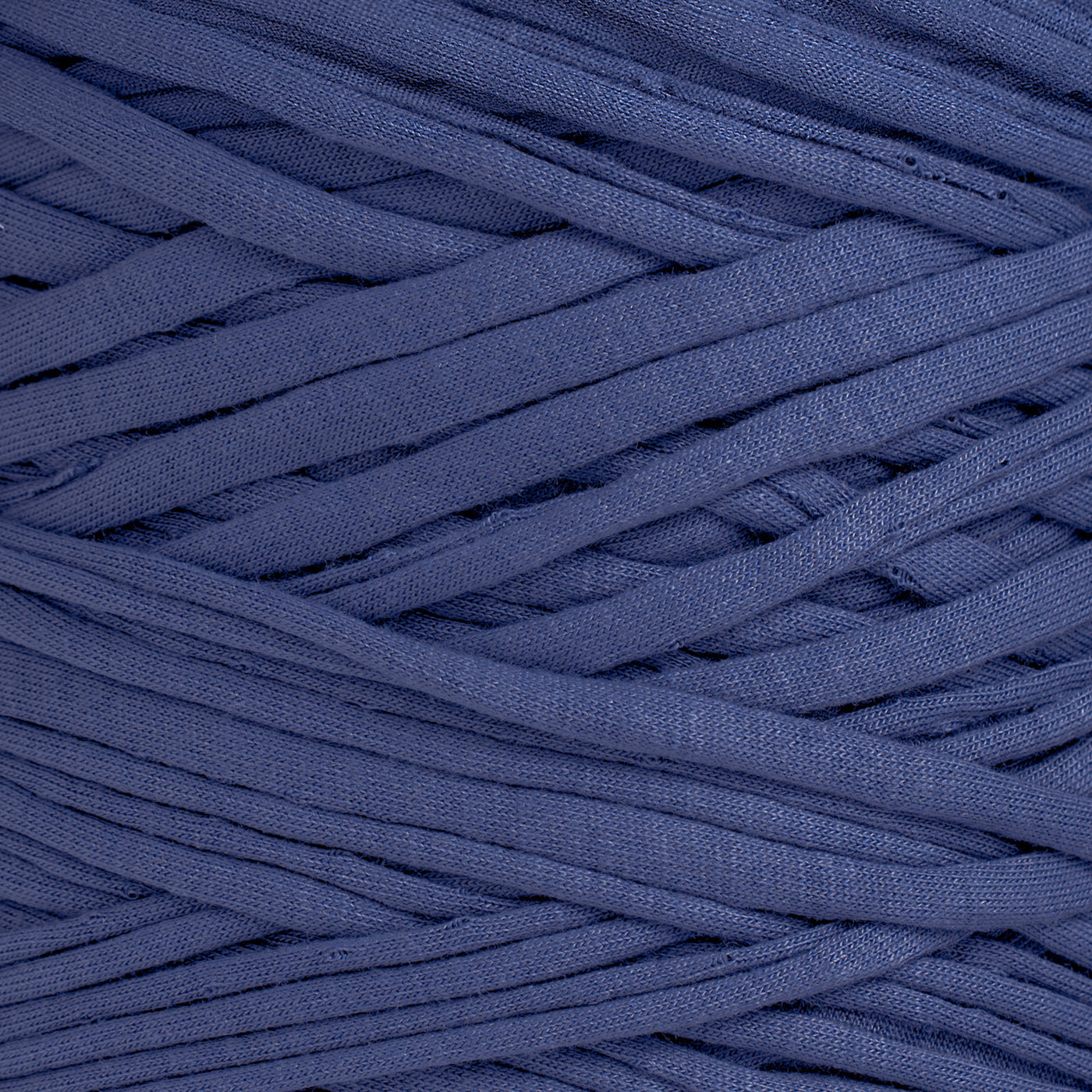Recycled T-Shirt Fabric Yarn - Navy Blue Color