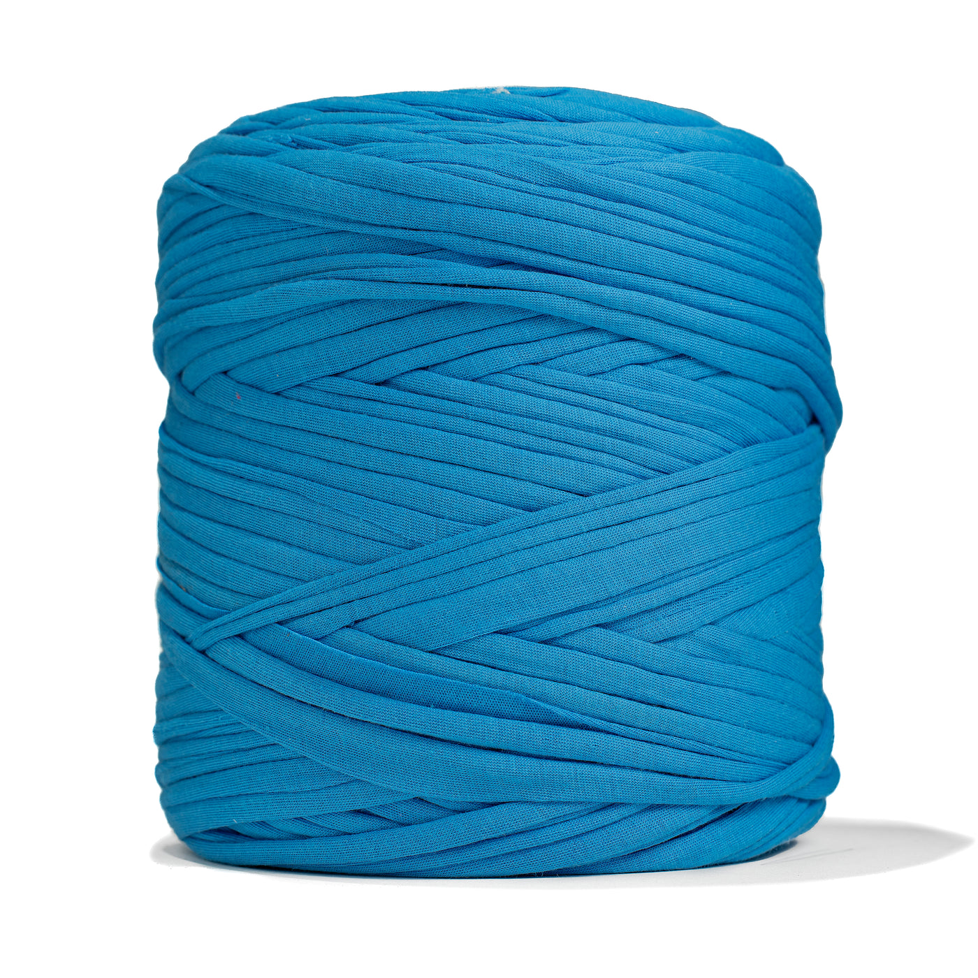 Recycled T-Shirt Fabric Yarn - Ocean Blue Color