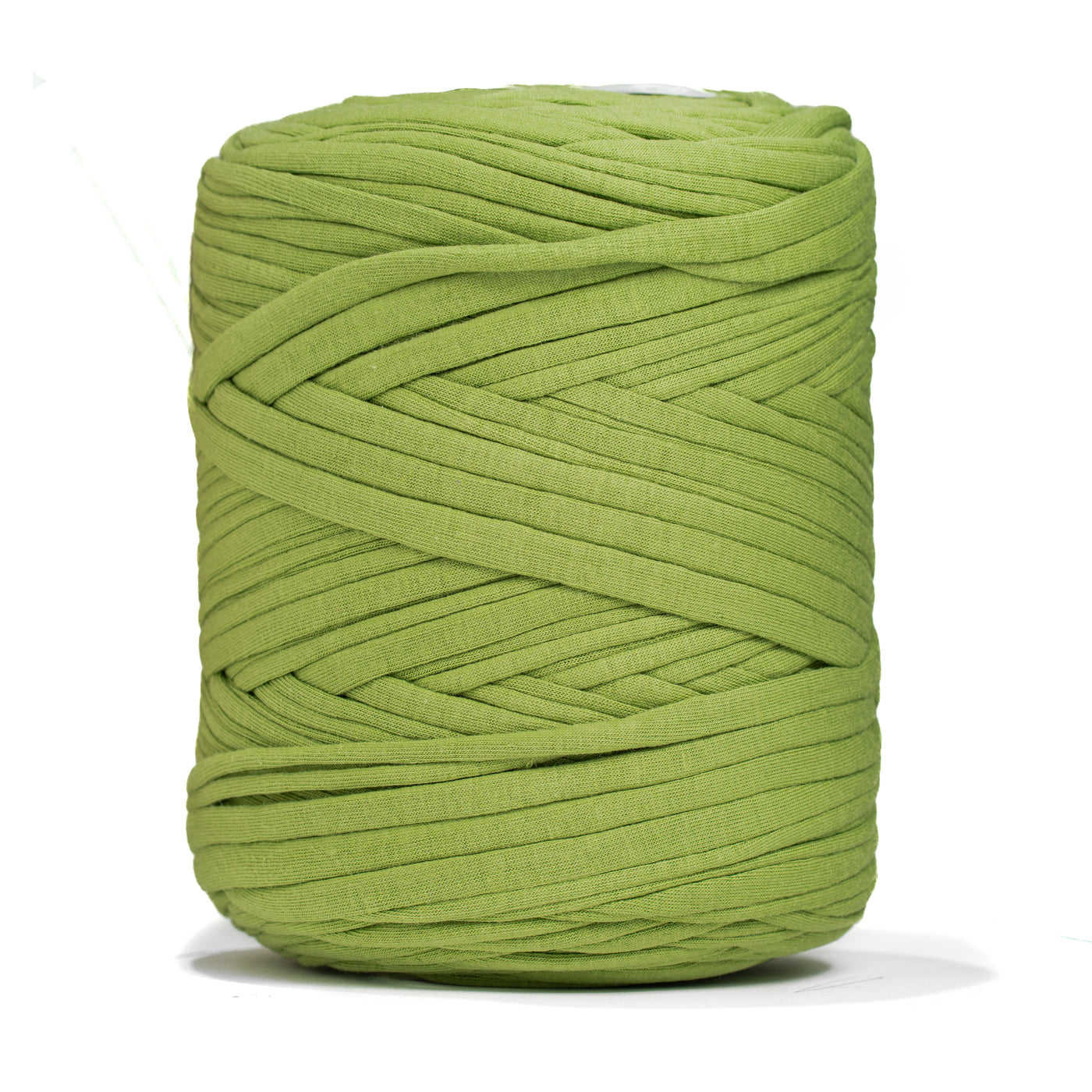 Recycled T-Shirt Fabric Yarn - Olive Green Color