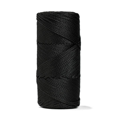 Outdoor 3 mm Macrame Braided Cord – Black Color