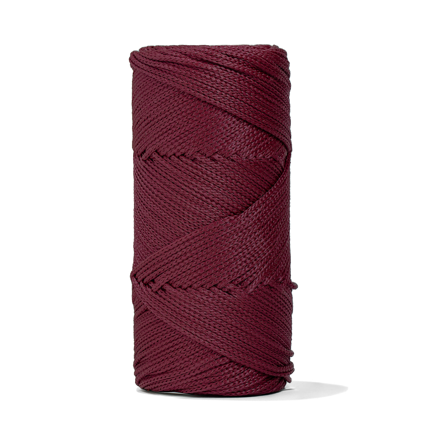 Outdoor 3 mm Macrame Braided Cord – Burgundy Color