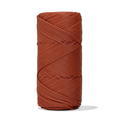 Outdoor 3 mm Macrame Braided Cord – Copper Color