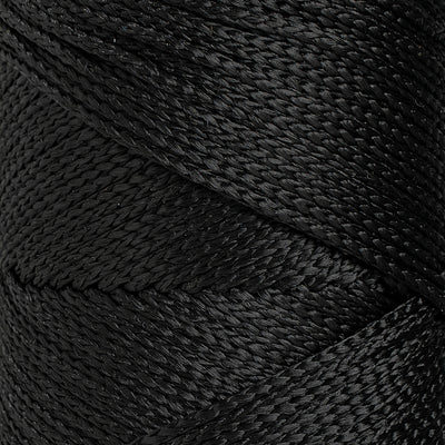 Outdoor 2 mm Macrame Braided Cord – Black Color