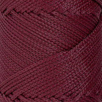 Outdoor 2 mm Macrame Braided Cord – Burgundy Color