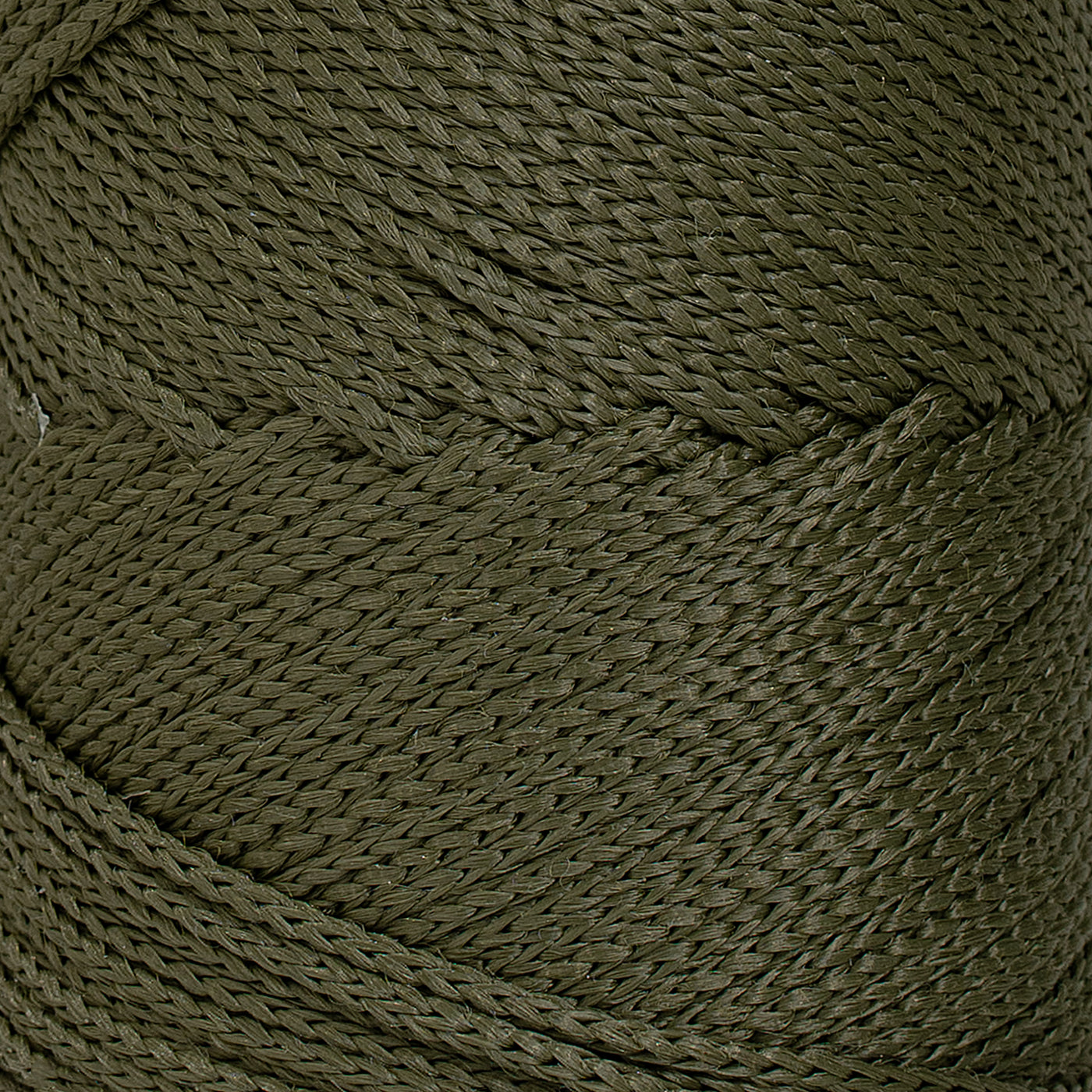 Outdoor 3 mm Macrame Braided Cord – Deep Olive Color