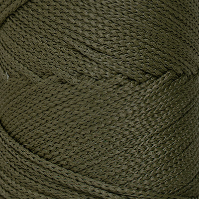 Outdoor 3 mm Macrame Braided Cord – Deep Olive Color