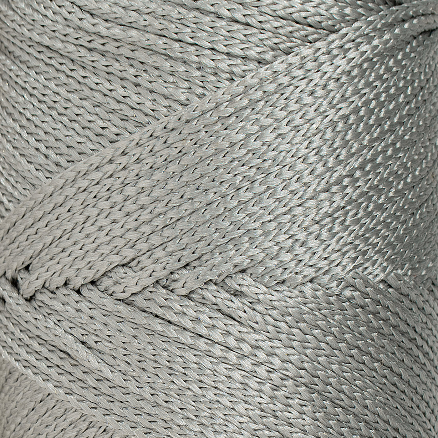 Outdoor 3 mm Macrame Braided Cord – Soft Gray Color