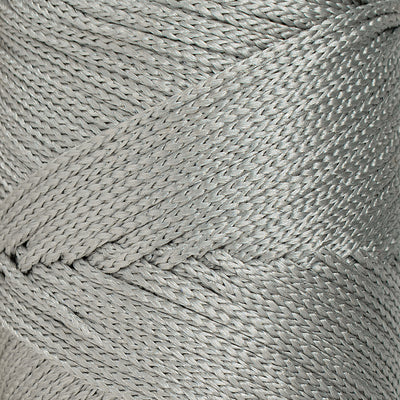 Outdoor 2 mm Macrame Braided Cord – Soft Gray Color
