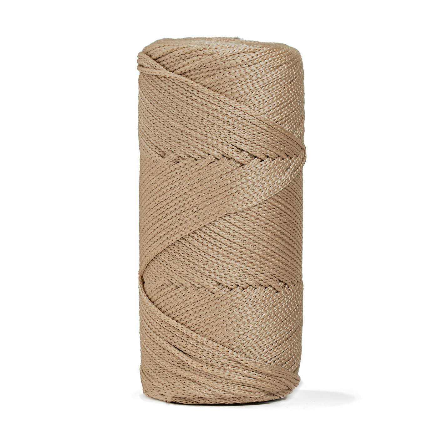 Outdoor 3 mm Macrame Braided Cord – Khaki Color