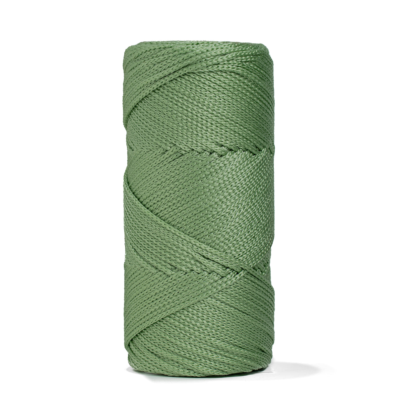 Outdoor 3 mm Macrame Braided Cord – Moss Green Color