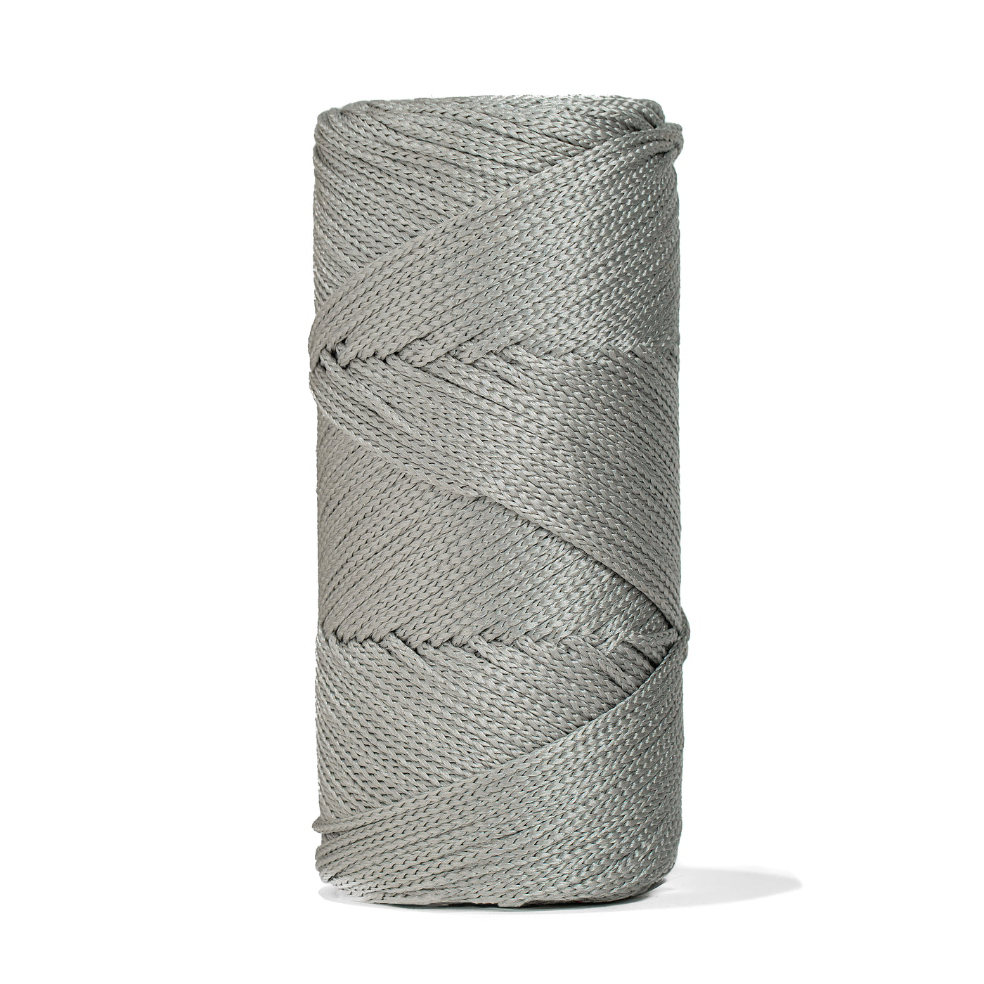 Outdoor 2 mm Macrame Braided Cord – Soft Gray Color