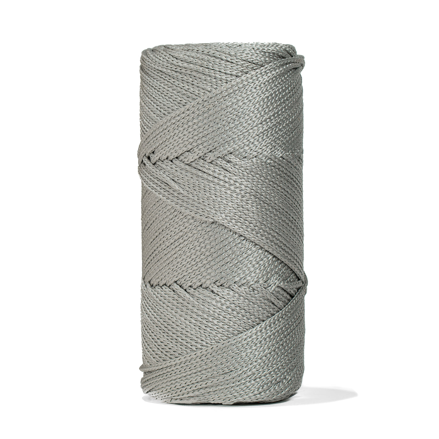 Outdoor 3 mm Macrame Braided Cord – Soft Gray Color