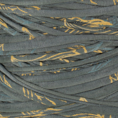 Printed Recycled T-Shirt Fabric Yarn - Olive You