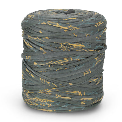 Printed Recycled T-Shirt Fabric Yarn - Olive You