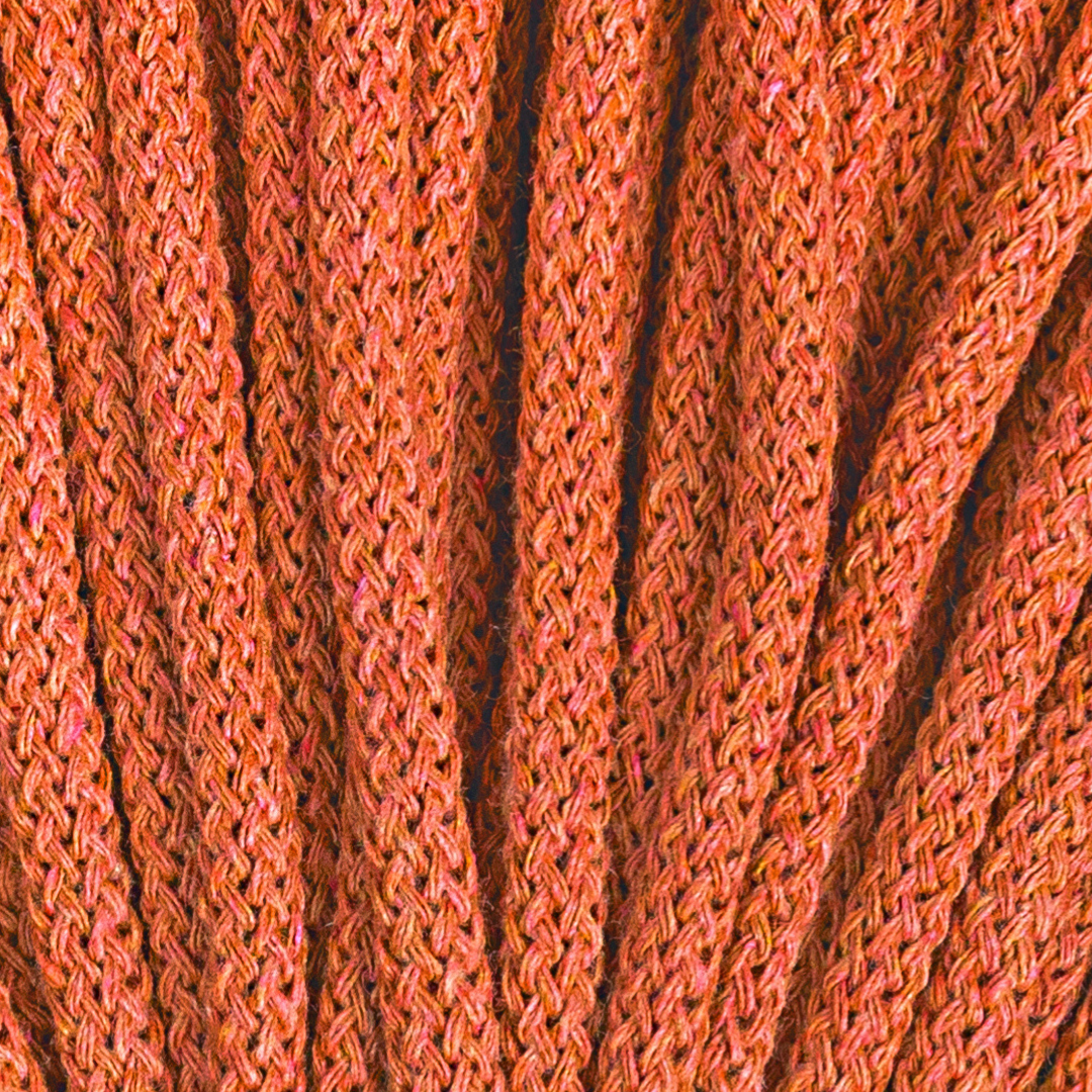5mm Braided Cord – Orange Color