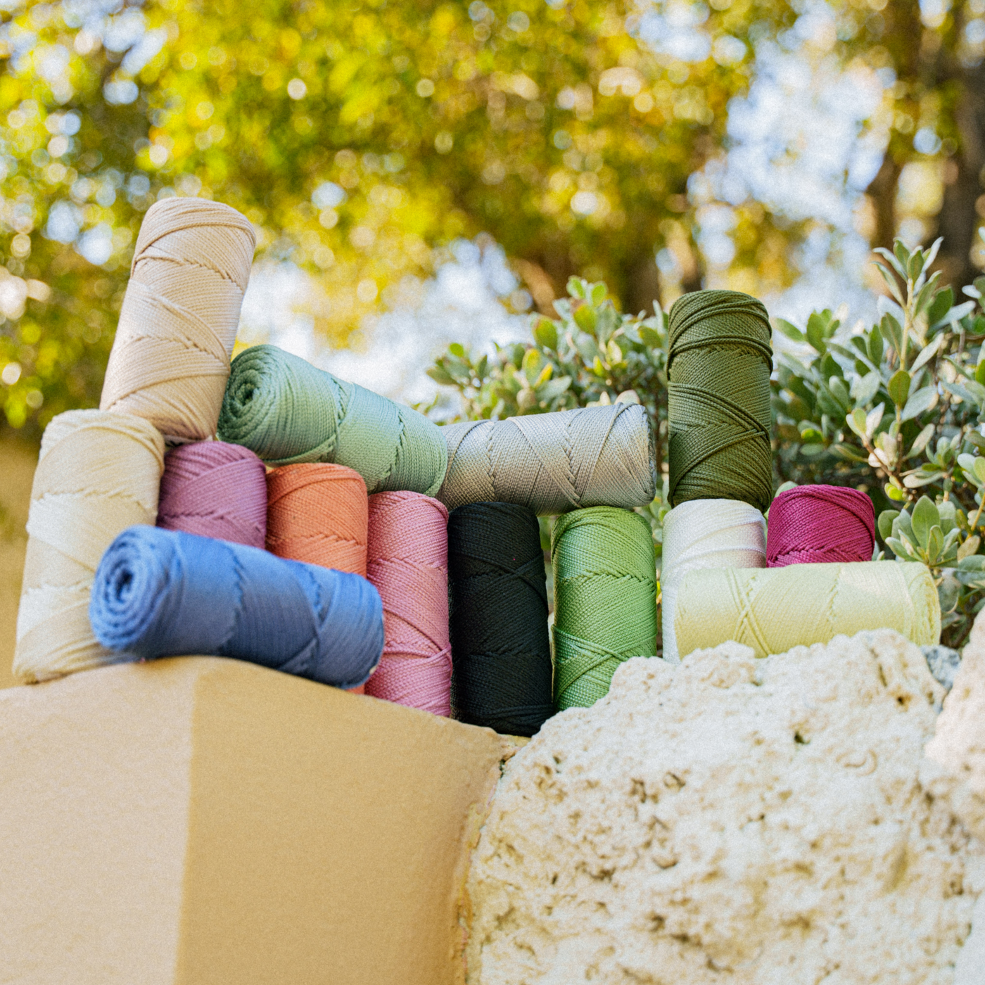 Outdoor 2 mm Macrame Braided Cord – Natural Color